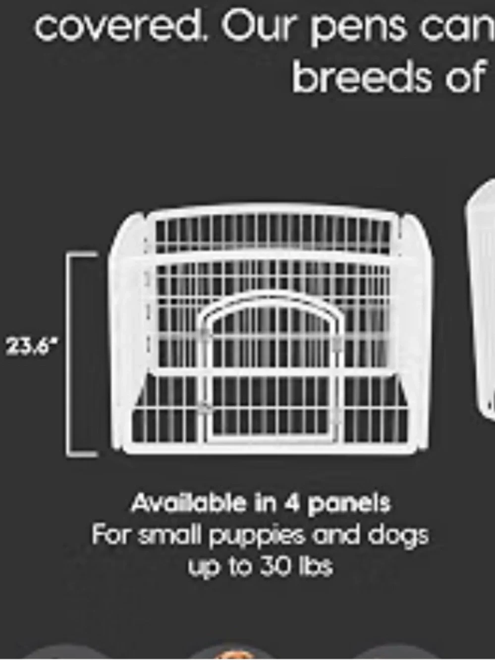 4 panel pet small dog play pen with door pet enclosure